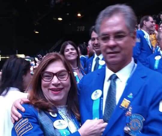 Lions Clubes de Muriaé recebem DG CaL Léa Ganimi e CL Sebastião Costa
