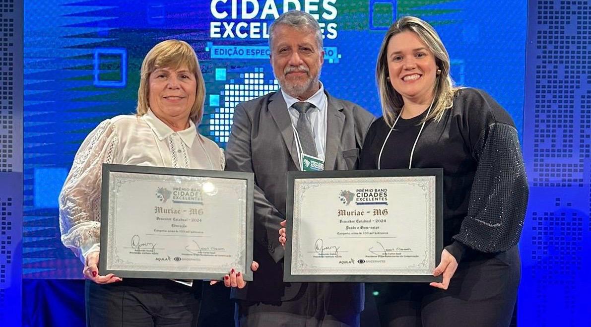 Prêmio Band Cidades Excelentes: Muriaé conquista o bi em duas categorias