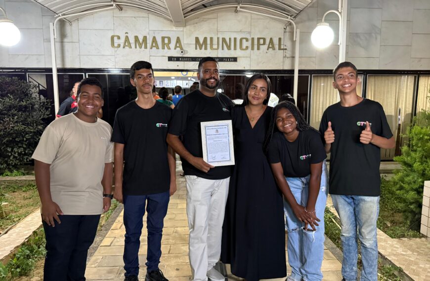 Vinicius Ventura da GT Park Kids é homenageado na Câmara Municipal de Muriaé