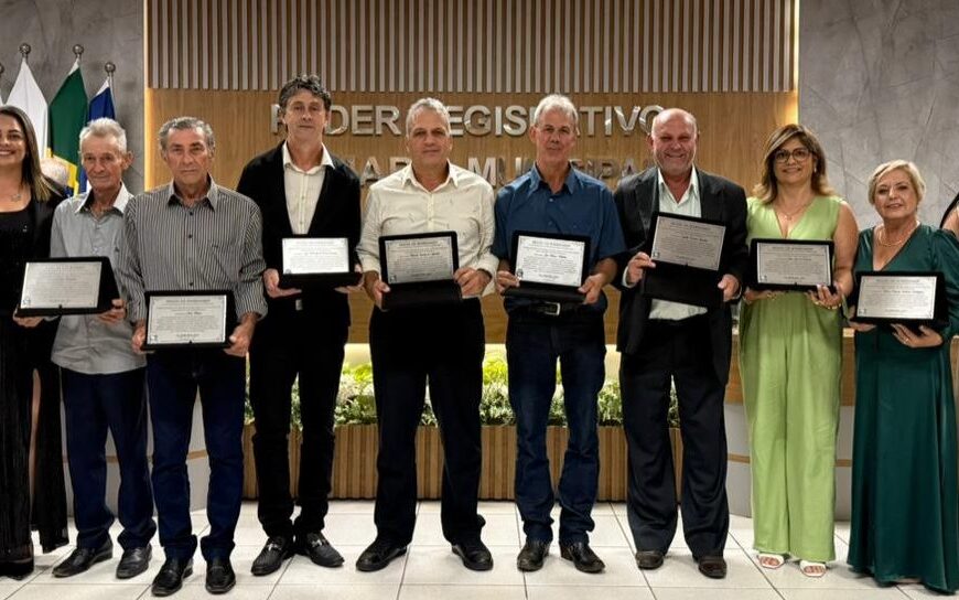 Câmara de São Sebastião da Vargem Alegre homenageia ex-presidentes nos 30 anos de emancipação