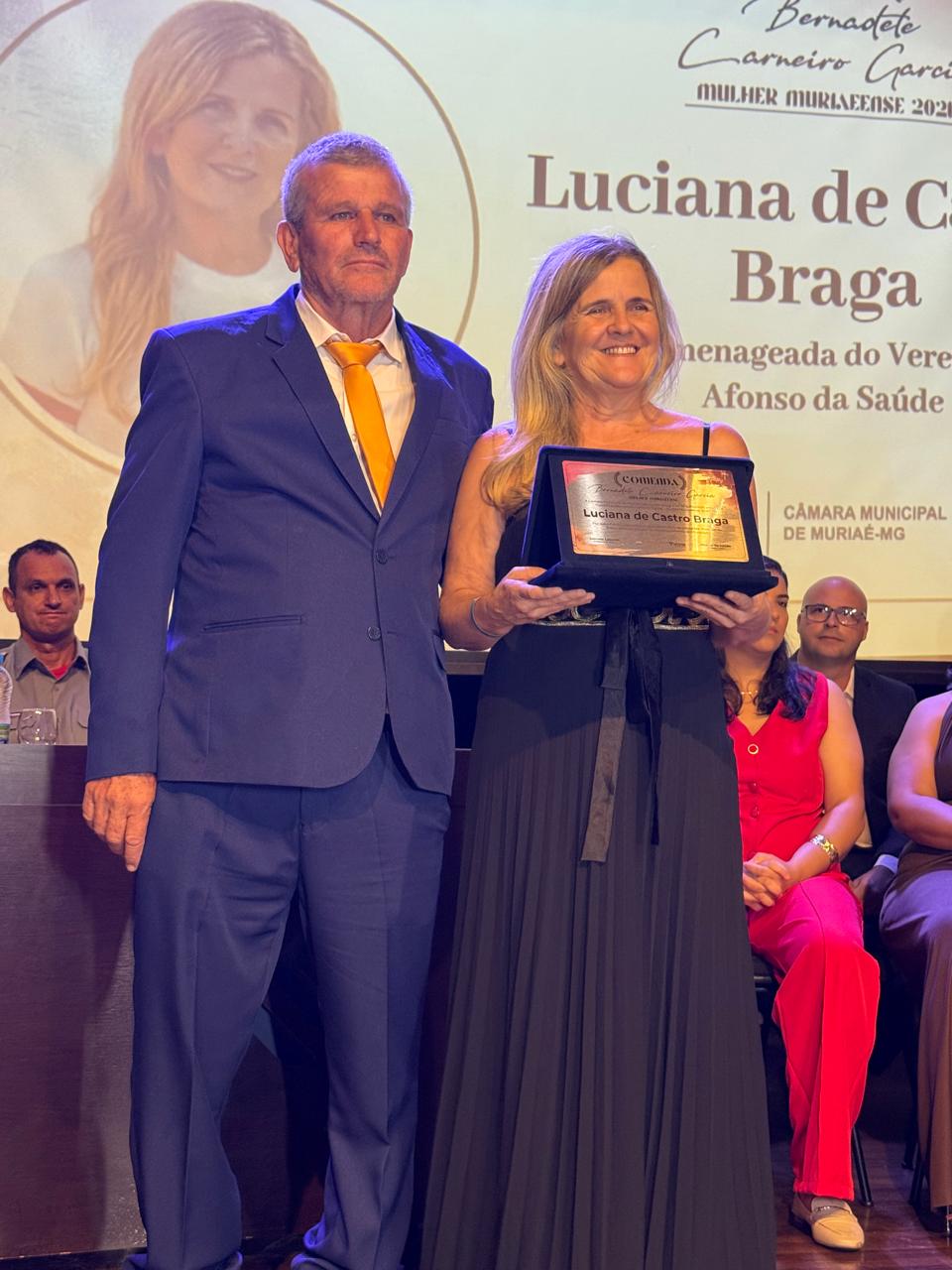 Luciana de Castro Braga recebe a Comenda Bernadete Carneiro Garcia 2026 por sua relevante atuação em prol da cultura e…