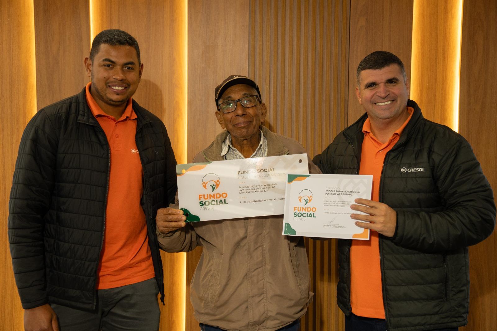 Cresol Minas Gerais entrega recursos do Fundo Social 2026 para 32 projetos e reforça compromisso com o desenvolvimento regional