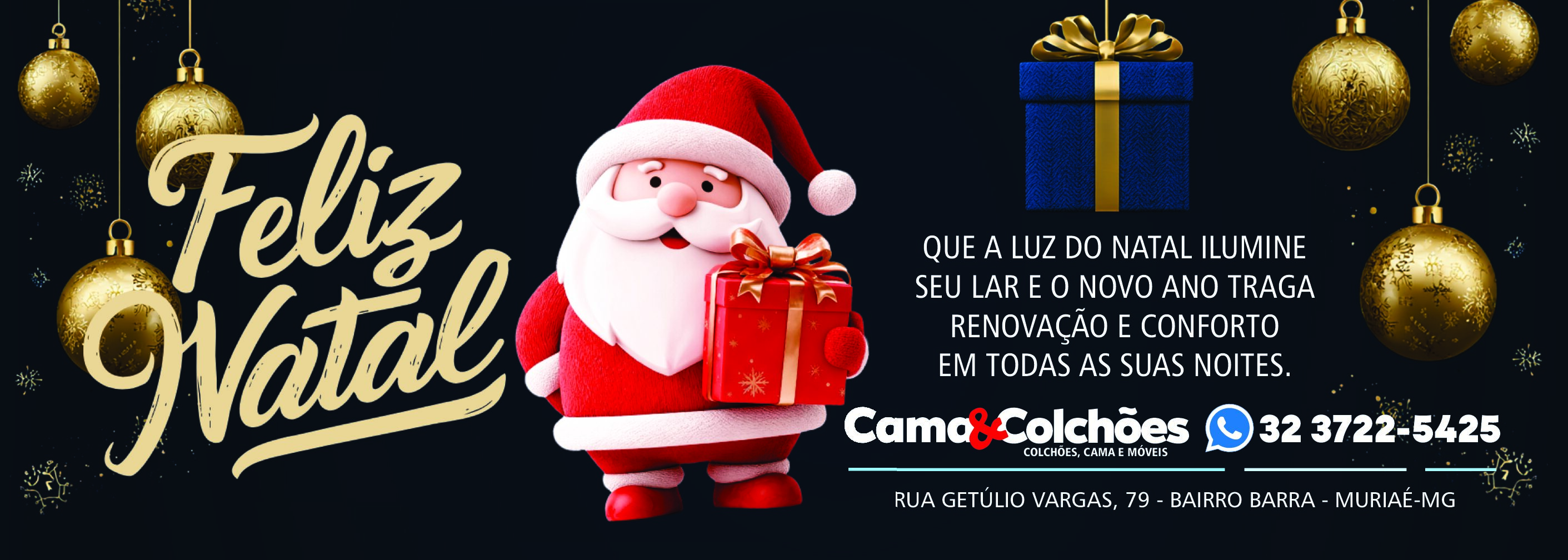 Um Feliz Natal da Cama e Colchões de Muriaé