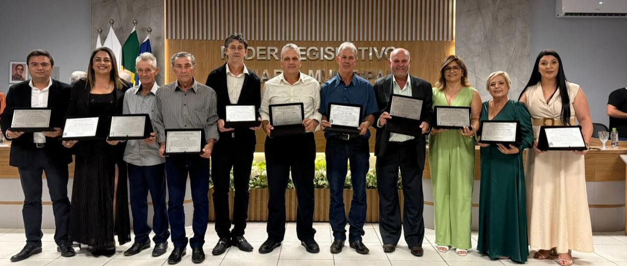 Câmara de São Sebastião da Vargem Alegre homenageia ex-presidentes nos 30 anos de emancipação
