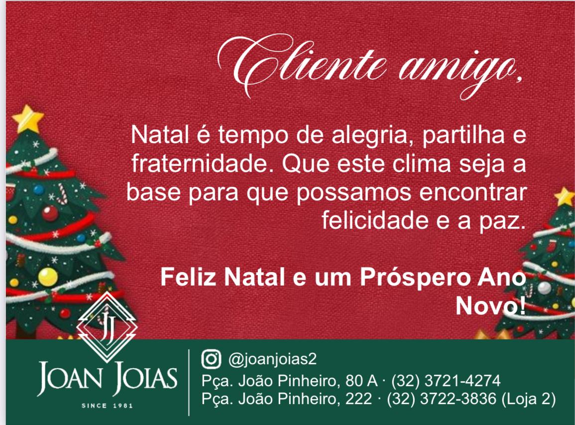 Um Feliz Natal e um Próspero Ano Novo de Joan Joias
