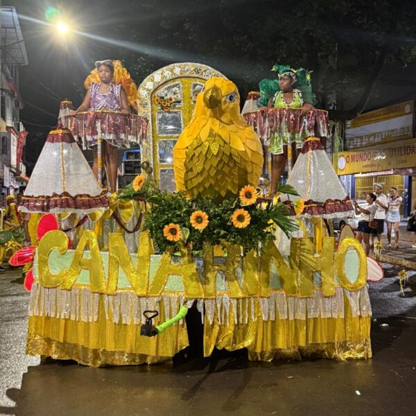 Canarinho do Samba encerra desfiles em Muriaé com enredo: Enedina Prata e o espetáculo que encanta essa cidade