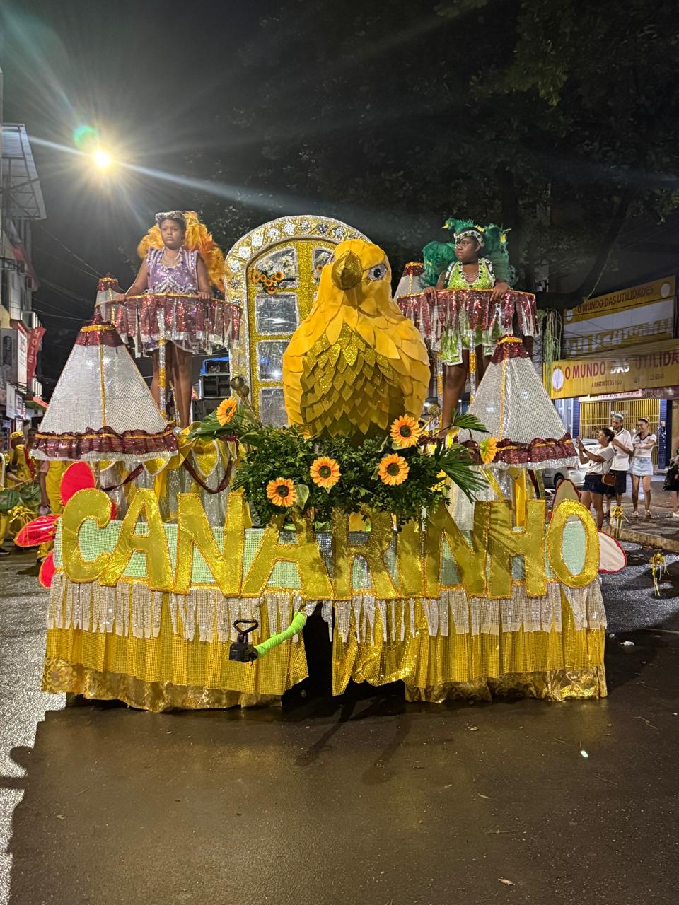 Canarinho do Samba encerra desfiles em Muriaé com enredo: Enedina Prata e o espetáculo que encanta essa cidade