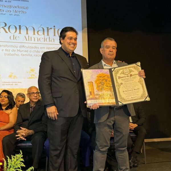 Romário de Almeida foi agraciado como Título de Honra ao Mérito