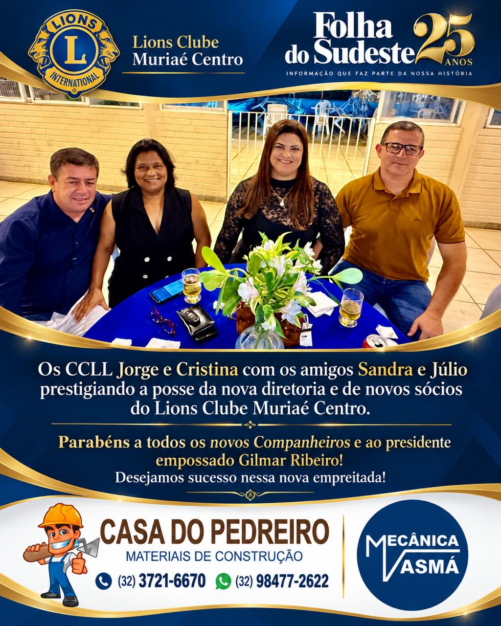 Uma noite especial de encontros, amizade e companheirismo!